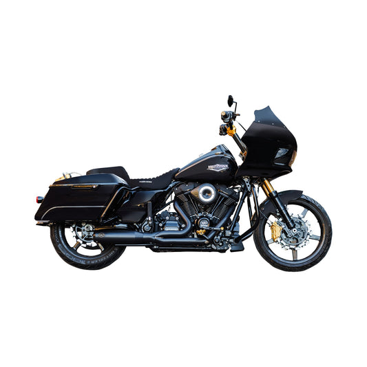 S&S CYCLE - 2-INTO-1 QUALIFIER EXHAUST SYSTEM - RACE ONLY - GUARDIAN BLACK