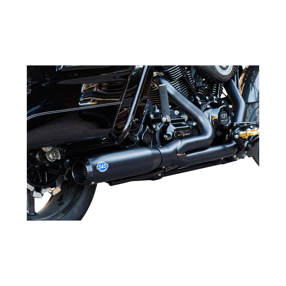 S&S CYCLE - 2-INTO-1 QUALIFIER EXHAUST SYSTEM - 50-STATE - BLACK