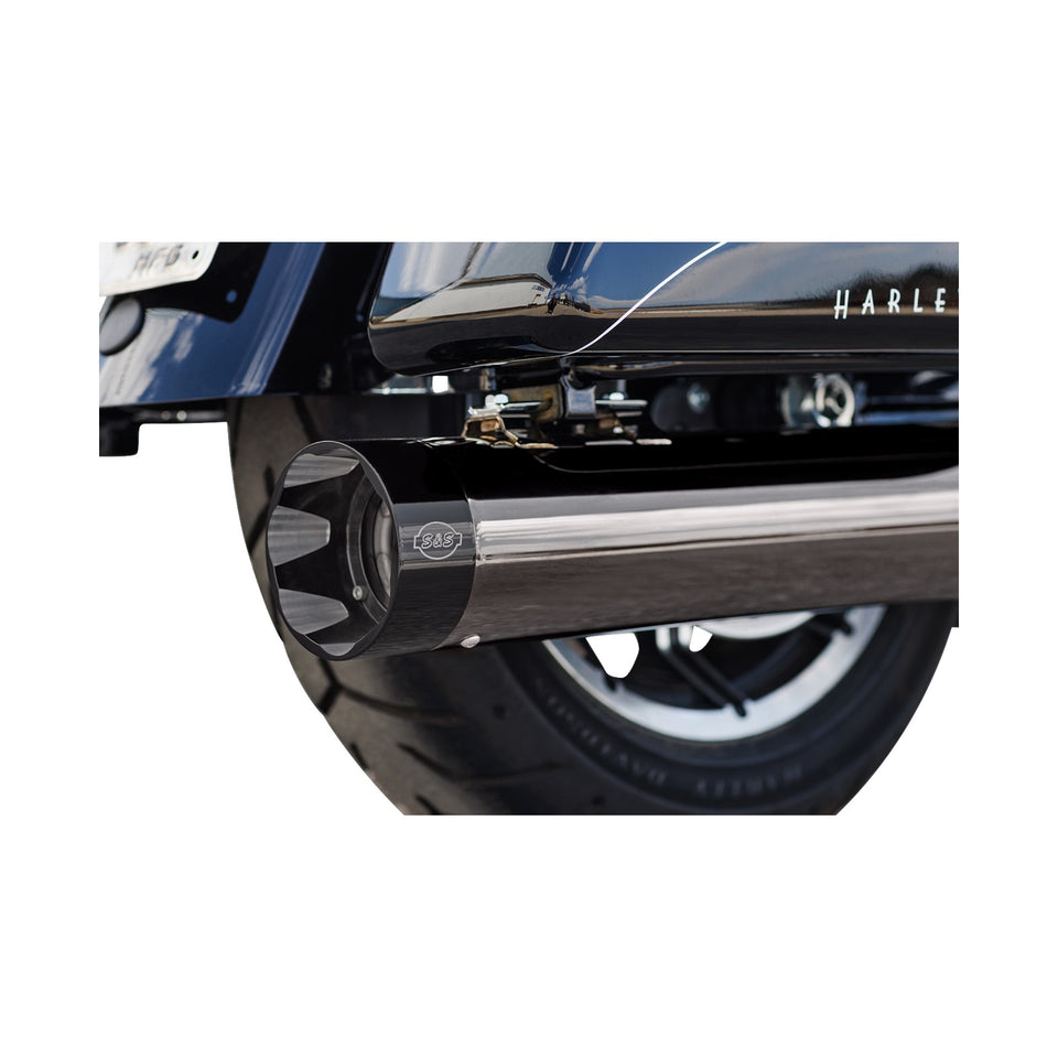 S&S CYCLE - 2-INTO-1 SIDEWINDER(R) EXHAUST SYSTEM - LAVA CHROME - 50-STATE - M8