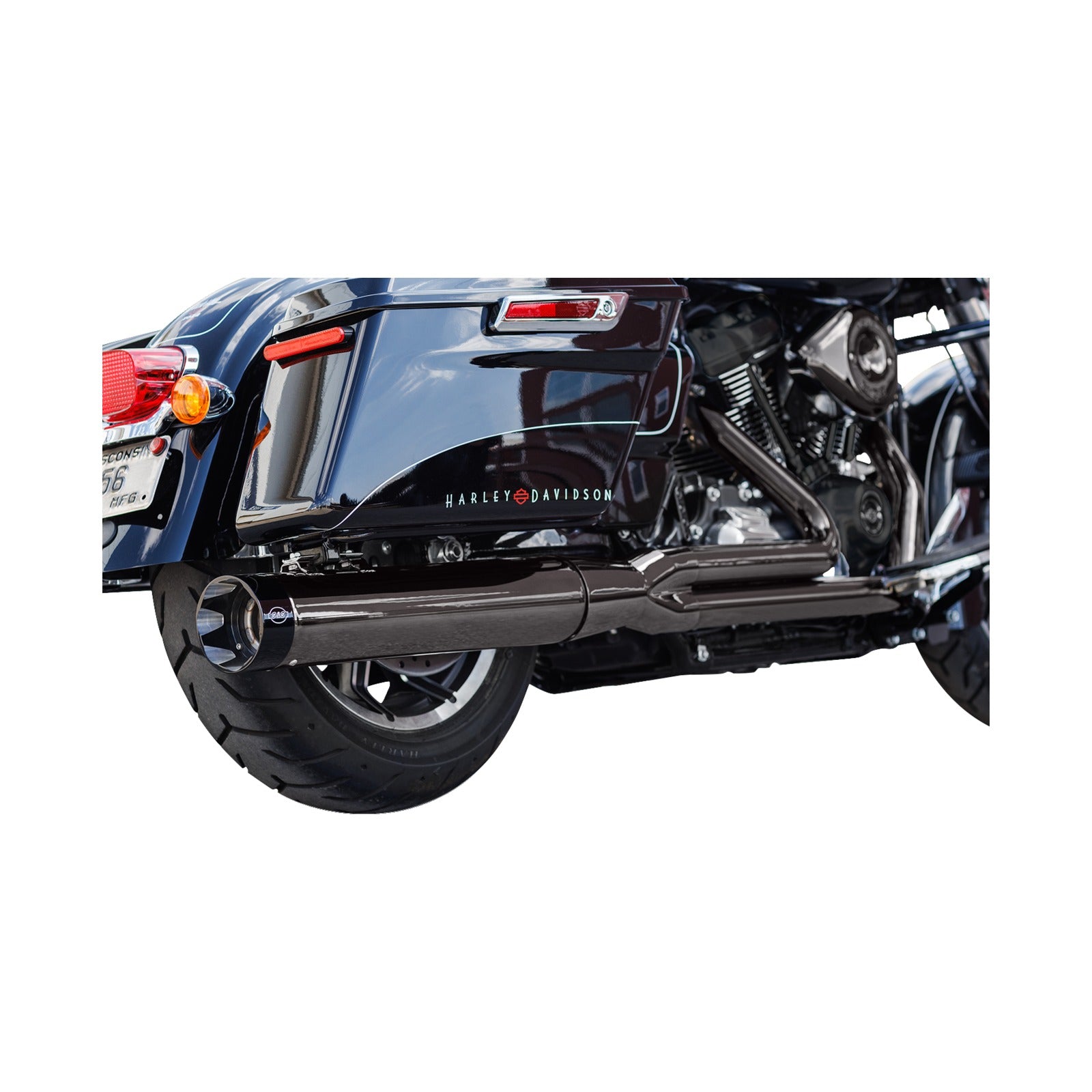 S&S CYCLE - 2-INTO-1 SIDEWINDER(R) EXHAUST SYSTEM - LAVA CHROME - 50-STATE - M8