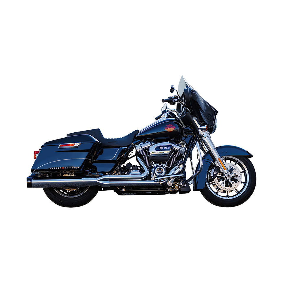 S&S CYCLE - 2-INTO-1 SIDEWINDER EXHAUST SYSTEM - 50-STATE - CHROME - M8 TOURING