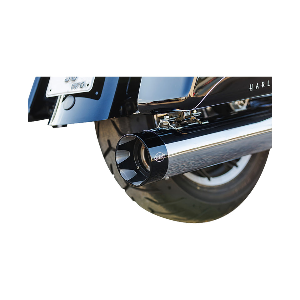 S&S CYCLE - 2-INTO-1 SIDEWINDER EXHAUST SYSTEM - 50-STATE - CHROME - M8 TOURING
