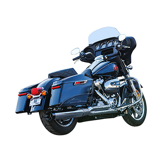 S&S CYCLE - 2-INTO-1 SIDEWINDER EXHAUST SYSTEM - 50-STATE - CHROME - M8 TOURING