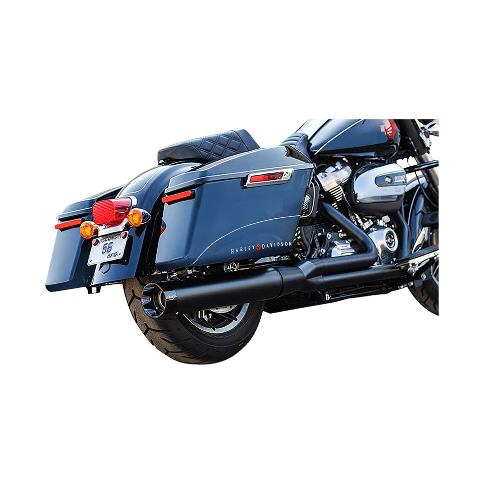 S&S CYCLE - 2-INTO-1 SIDEWINDER EXHAUST SYSTEM - 50-STATE - BLACK - M8 TOURING