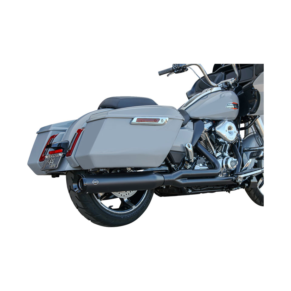 S&S CYCLE - 2-INTO-1 GNX EXHAUST SYSTEM - RACE ONLY - GUARDIAN BLACK - TOURING