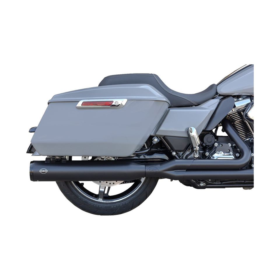 S&S CYCLE - 2-INTO-1 GNX EXHAUST SYSTEM - RACE ONLY - GUARDIAN BLACK - TOURING