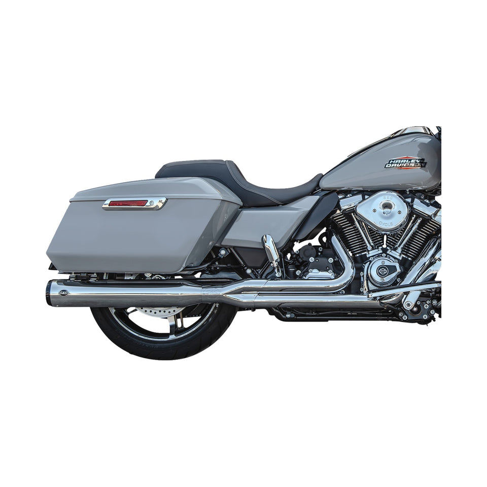 S&S CYCLE - 2-INTO-1 GNX EXHAUST SYSTEM - RACE ONLY - CHROME - TOURING