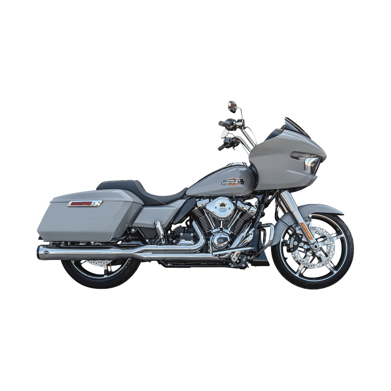 S&S CYCLE - 2-INTO-1 GNX EXHAUST SYSTEM - RACE ONLY - CHROME - TOURING