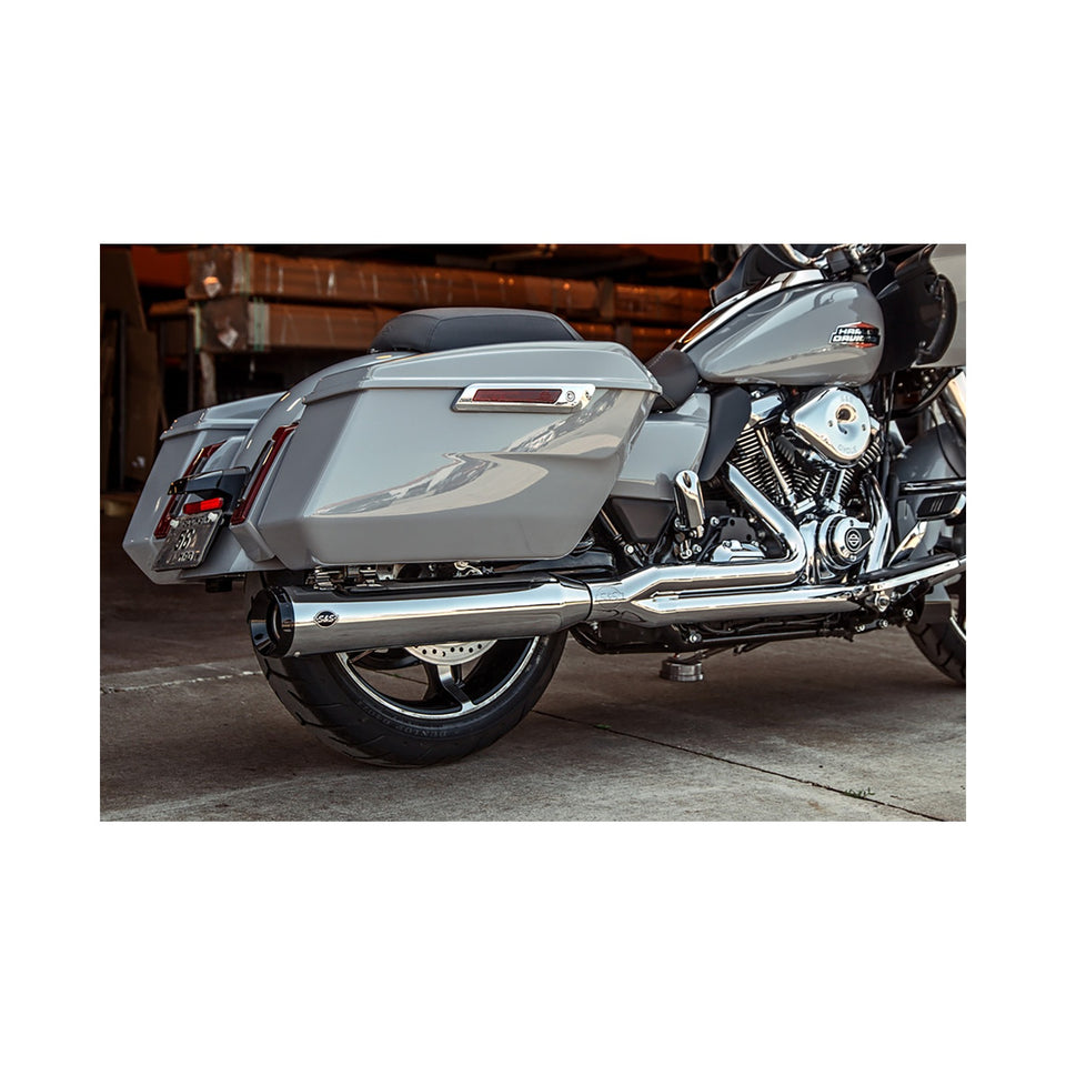 S&S CYCLE - 2-INTO-1 GNX EXHAUST SYSTEM - 49-STATE - CHROME - M8 TOURING