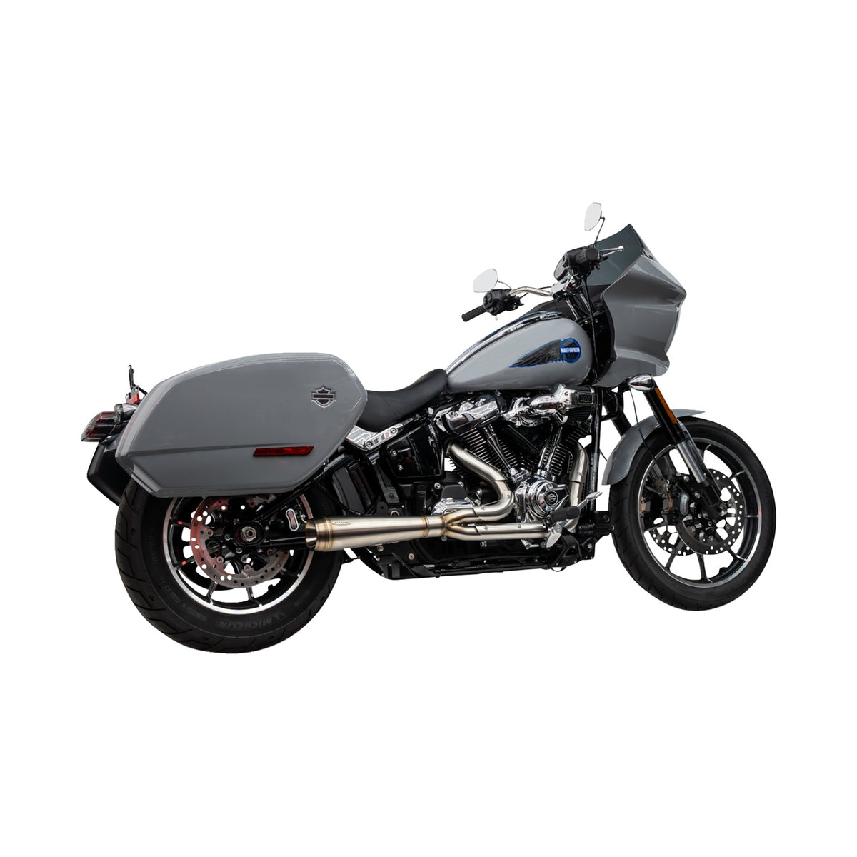 TRASK - 2-INTO-1 ASSAULT EXHAUST SYSTEM - STAINLESS STEEL - SOFTAIL M8