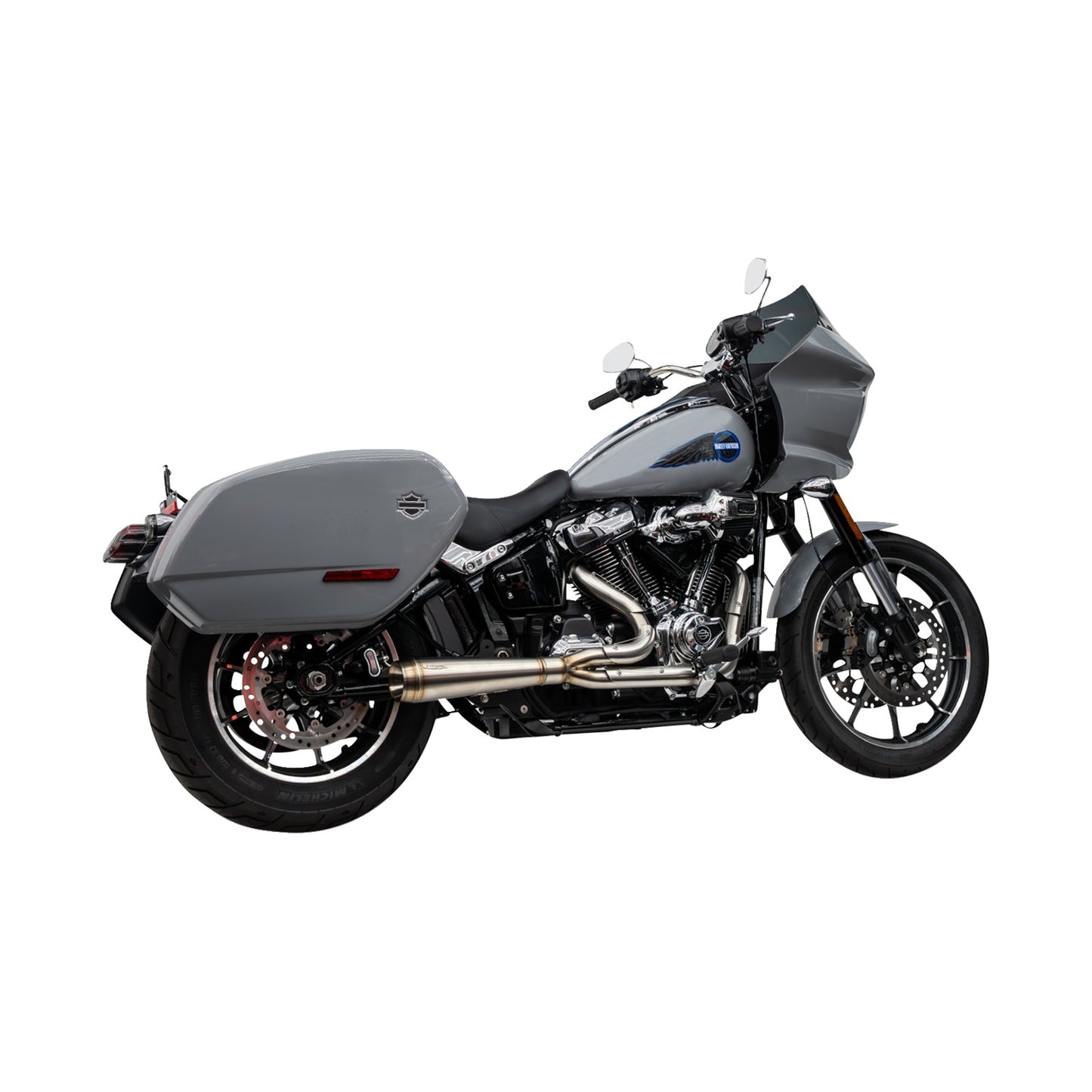 TRASK - 2-INTO-1 ASSAULT EXHAUST SYSTEM - STAINLESS STEEL - SOFTAIL M8