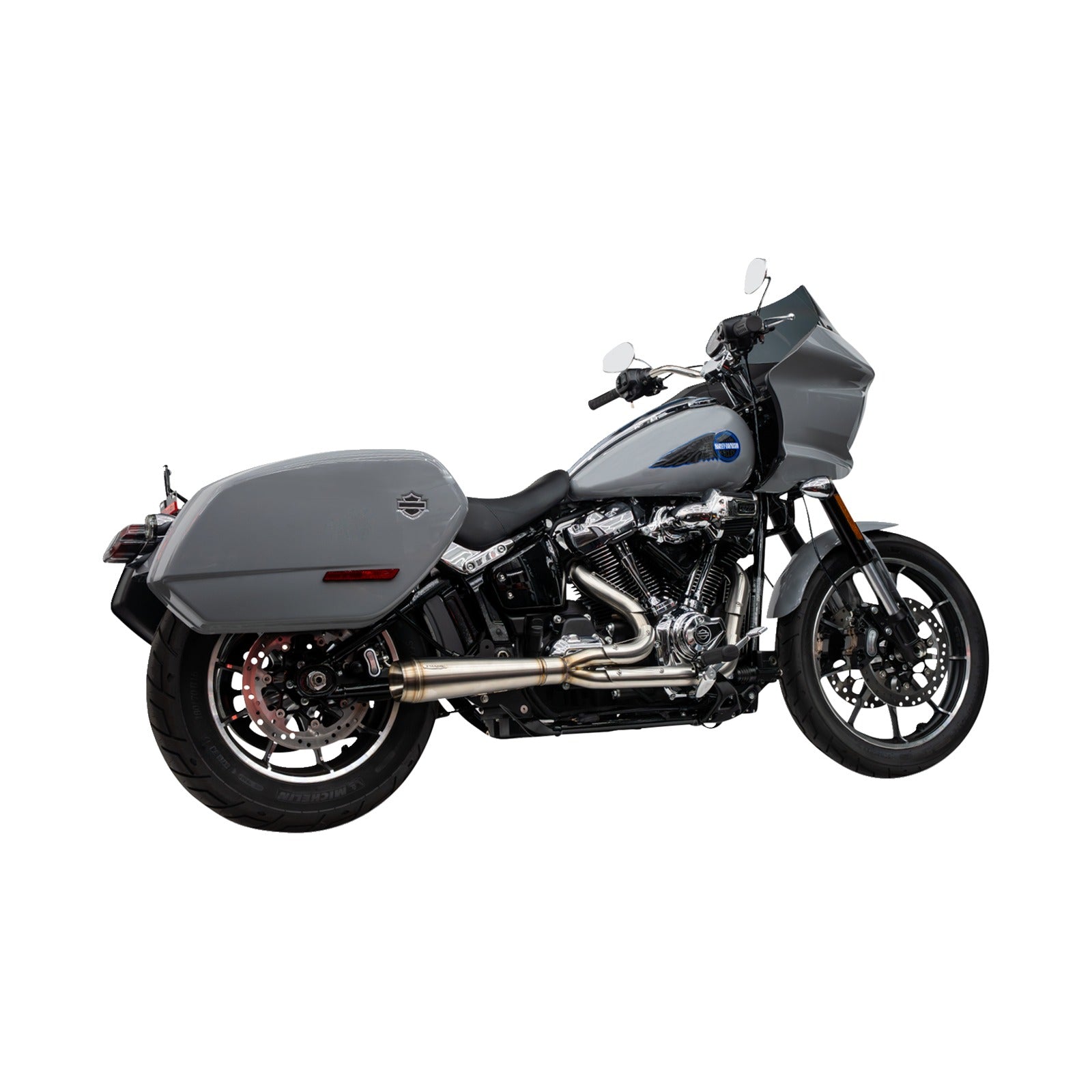 TRASK - 2-INTO-1 ASSAULT EXHAUST SYSTEM - STAINLESS STEEL - SOFTAIL M8