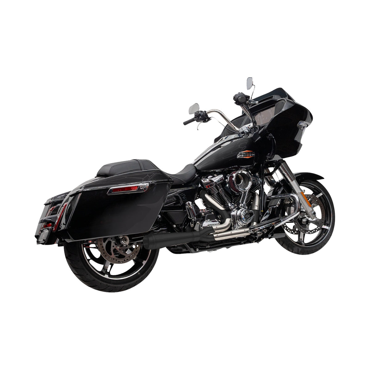 TRASK - 2-INTO-1 ASSAULT EXHAUST SYSTEM - BLACK - TOURING M8