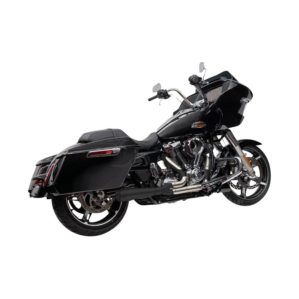 TRASK - 2-INTO-1 ASSAULT EXHAUST SYSTEM - BLACK - TOURING M8