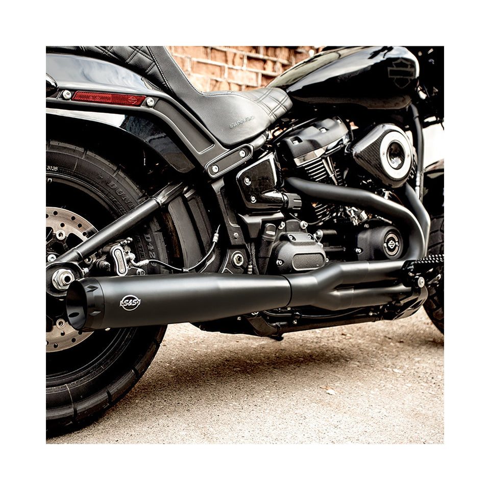 S&S CYCLE - 2-INTO-1 EXHAUST SYSTEM - BLACK