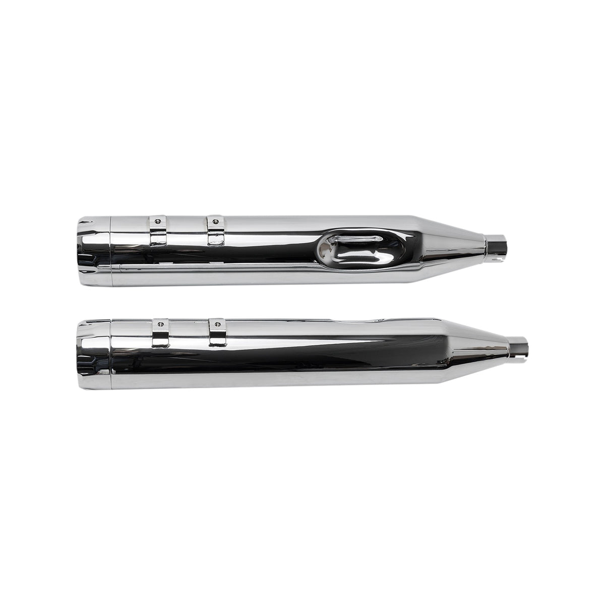 S&S CYCLE - 4-1/2" MK45 PERFORMANCE MUFFLERS - CHROME WITH CHROME THRUSTER