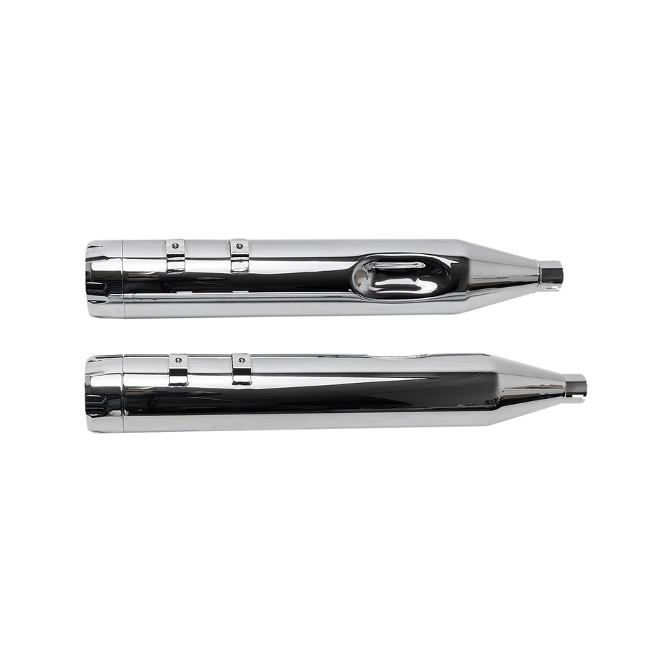 S&S CYCLE - 4-1/2" MK45 PERFORMANCE MUFFLERS - CHROME WITH CHROME THRUSTER