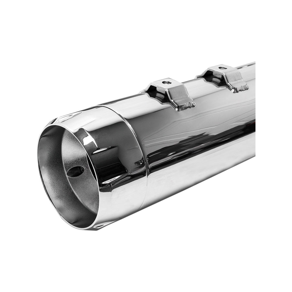 S&S CYCLE - 4-1/2" MK45 PERFORMANCE MUFFLERS - CHROME WITH CHROME THRUSTER