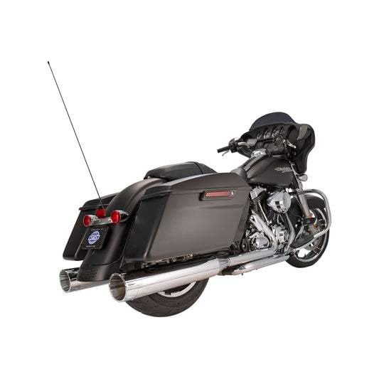 S&S CYCLE - 4-1/2" MK45 PERFORMANCE MUFFLERS - CHROME WITH CHROME TRACER