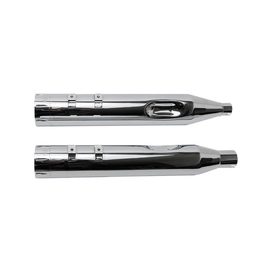 S&S CYCLE - 4-1/2" MK45 PERFORMANCE MUFFLERS - CHROME TRACER