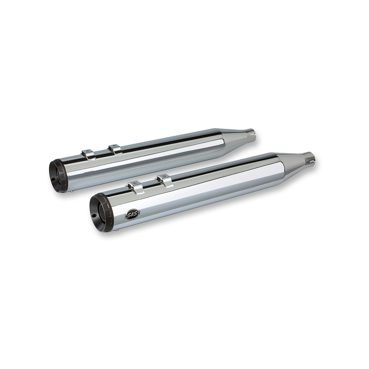 S&S CYCLE - GRAND NATIONAL SLIP-ON MUFFLERS - CHROME - M8 FL