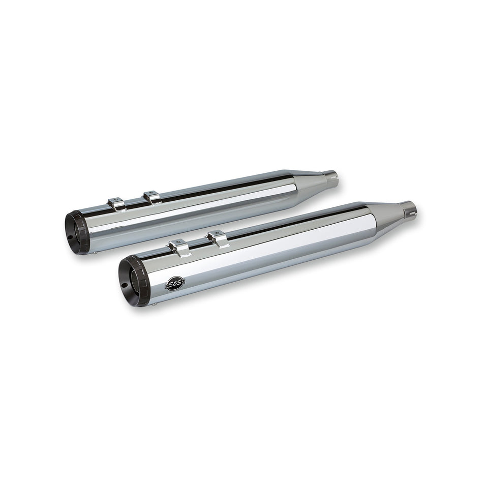 S&S CYCLE - GRAND NATIONAL SLIP-ON MUFFLERS - CHROME - M8 FL