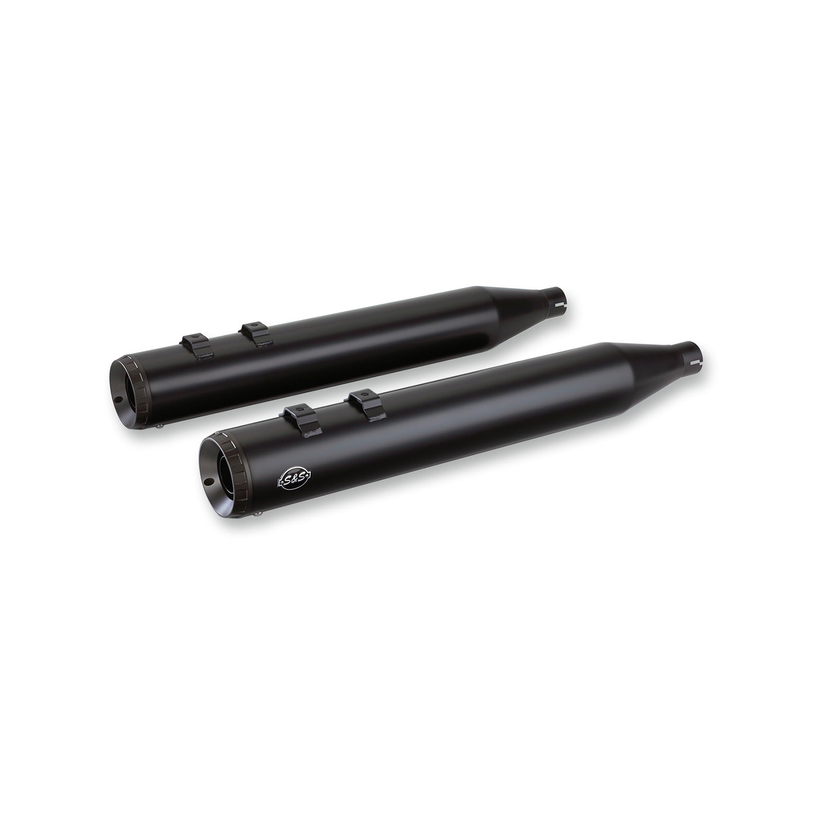 S&S CYCLE - GRAND NATIONAL SLIP-ON MUFFLERS - BLACK - M8 FL