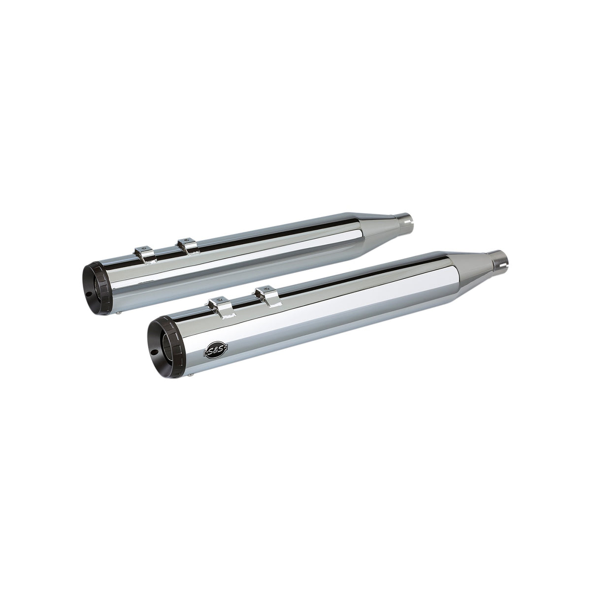 S&S CYCLE - GRAND NATIONAL SLIP-ON MUFFLERS - BLACK - FLT '95-'16