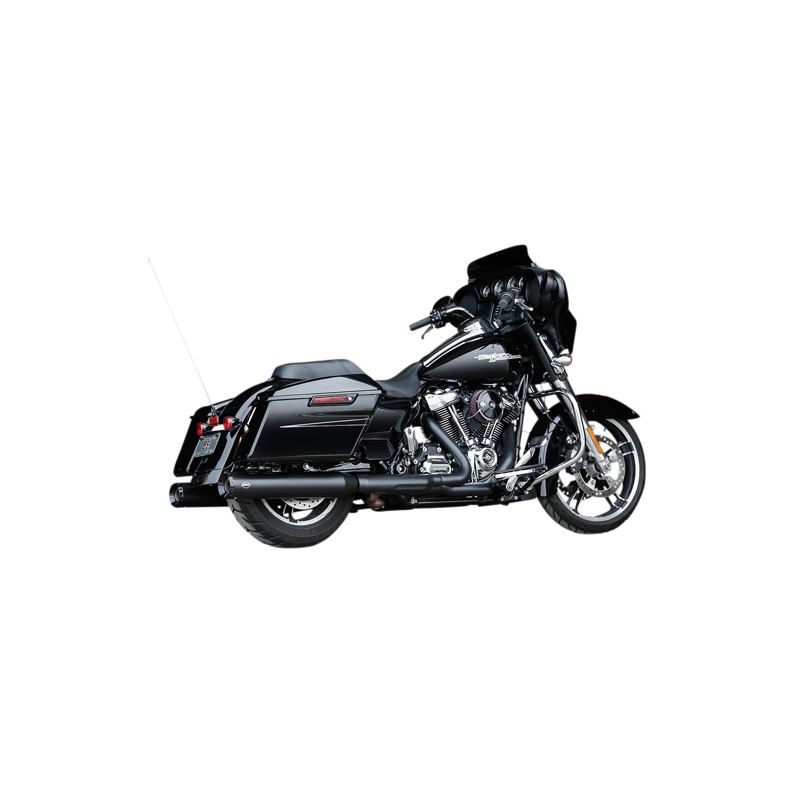 S&S CYCLE - GNX SLIP-ON MUFFLERS - 4-1/2" - BLACK - M8 FL
