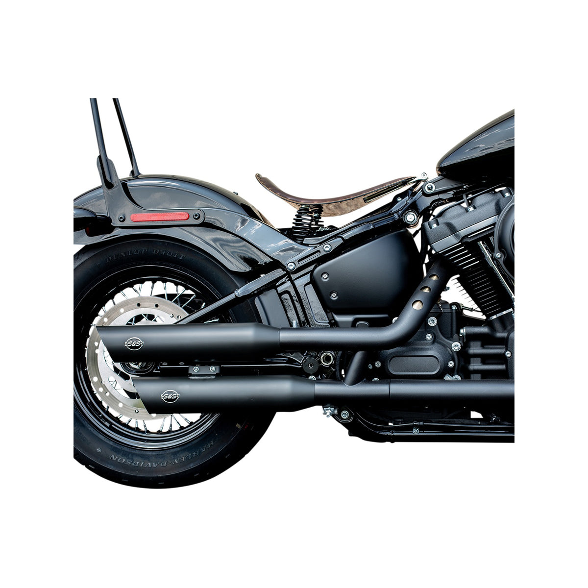 S&S CYCLE - SLASH-CUT SLIP-ON MUFFLERS - 50 STATE - CHROME - FLFB