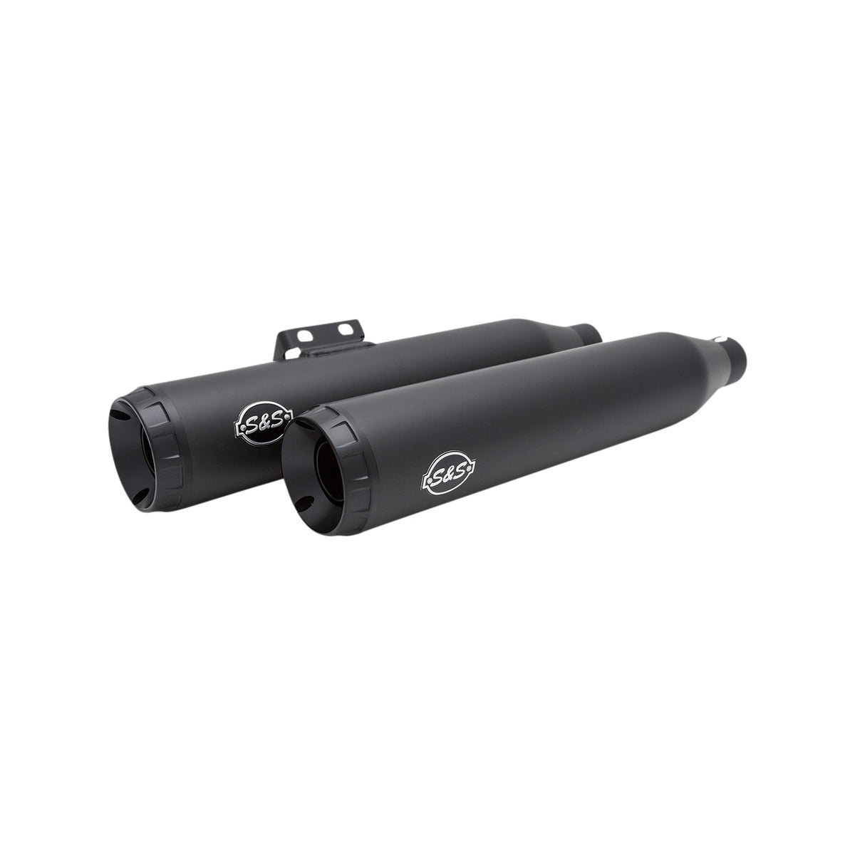S&S CYCLE - GRAND NATIONAL SLIP-ON MUFFLERS - 50-STATE - GUARDIAN BLACK - M8 SOFTAIL