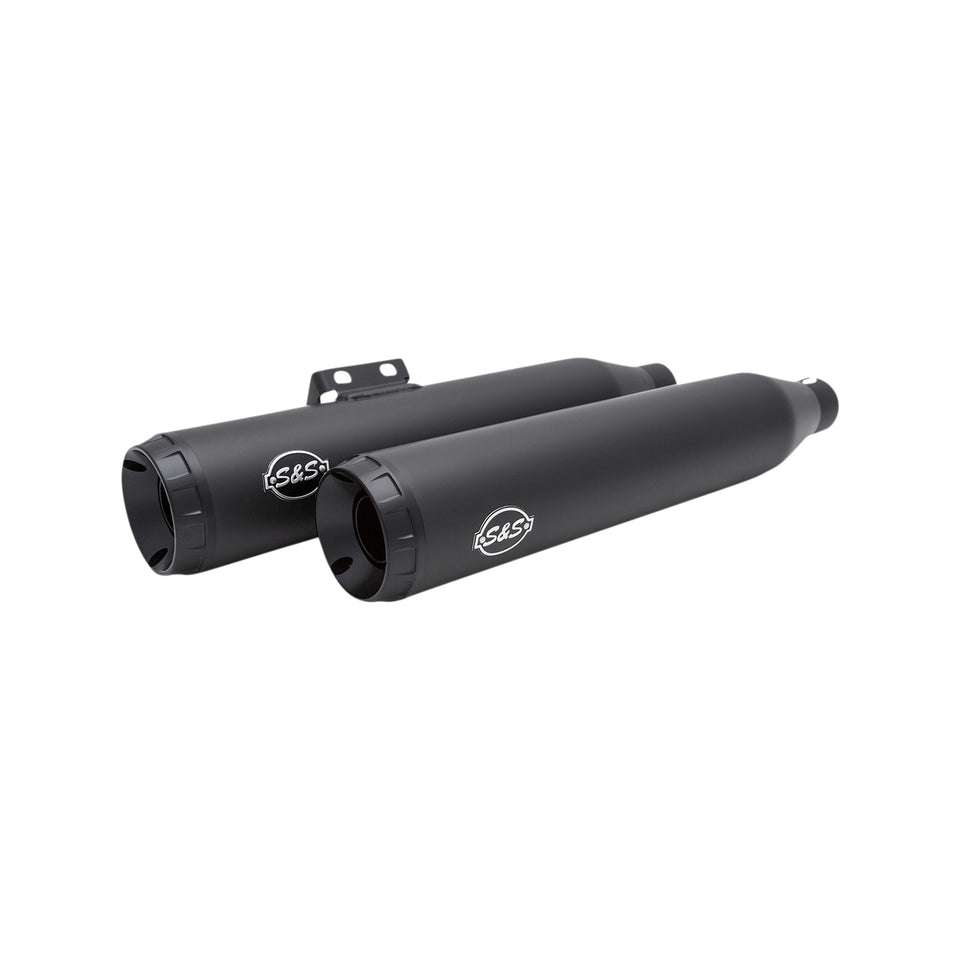 S&S CYCLE - GRAND NATIONAL SLIP-ON MUFFLERS - 50-STATE - GUARDIAN BLACK - M8 SOFTAIL