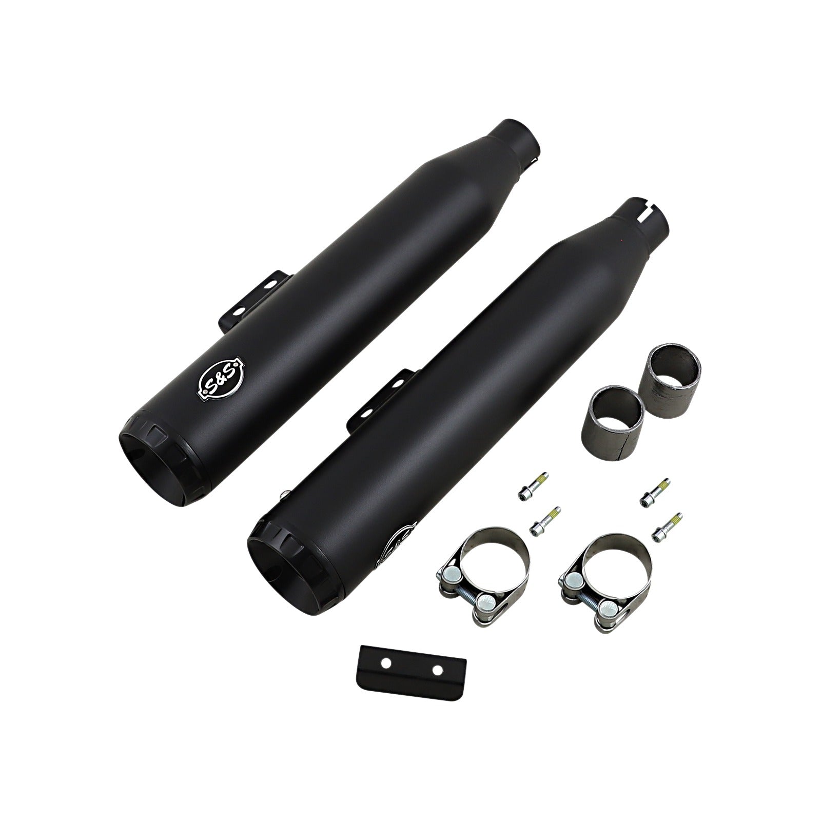 S&S CYCLE - GRAND NATIONAL SLIP-ON MUFFLERS - 50-STATE - GUARDIAN BLACK - M8 SOFTAIL