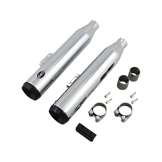 S&S CYCLE - GRAND NATIONAL SLIP-ON MUFFLERS - 50-STATE - CHROME - M8 SOFTAIL