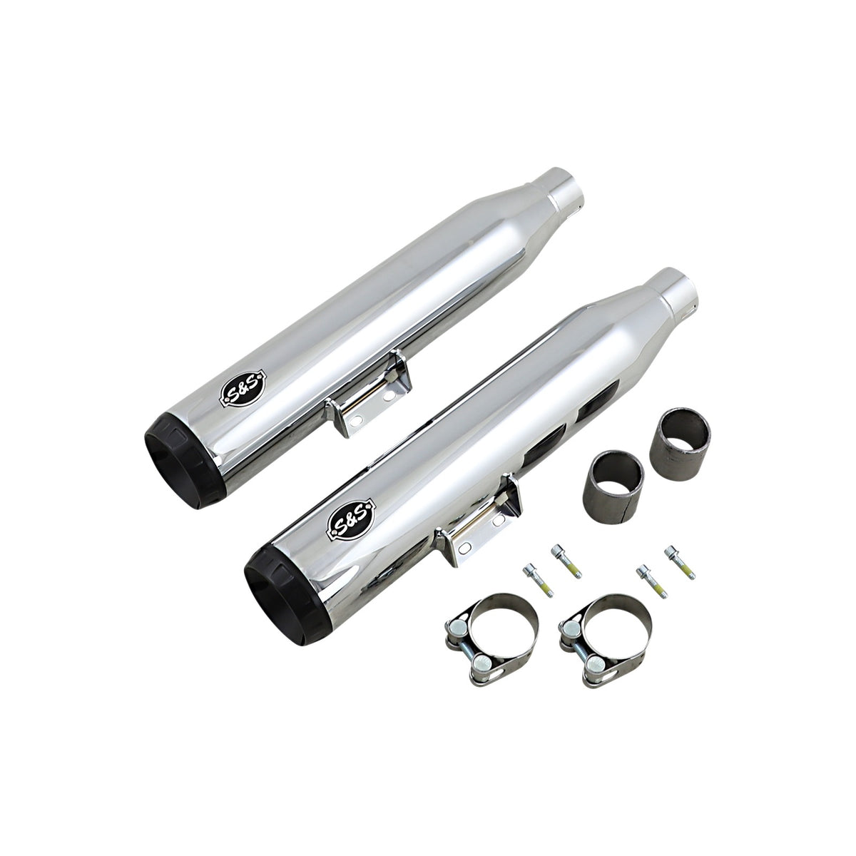 S&S CYCLE - GRAND NATIONAL SLIP-ON MUFFLERS - 50-STATE - CHROME - FLHC/FLDE