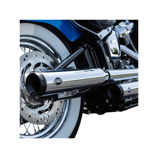 S&S CYCLE - GRAND NATIONAL SLIP-ON MUFFLERS - 50-STATE - CHROME - FLHC/FLDE