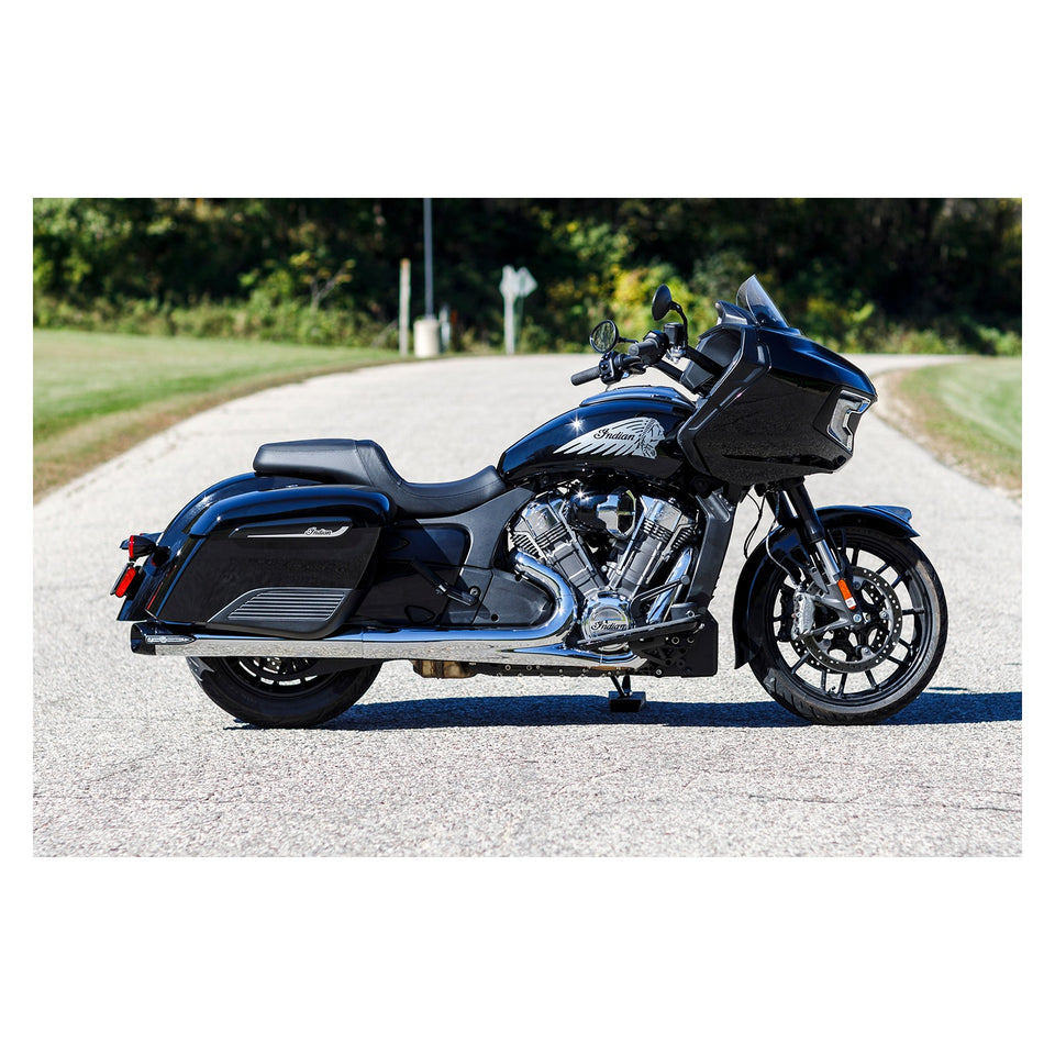 S&S CYCLE - 4" BROADHEAD SLIP-ON MUFFLERS - SLASH CUT - CHROME