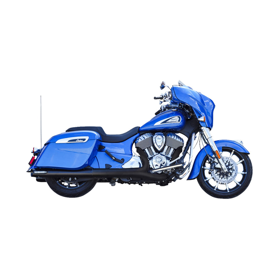 S&S CYCLE - 4" BROADHEAD SLIP-ON MUFFLERS - SLASH CUT - CHROME