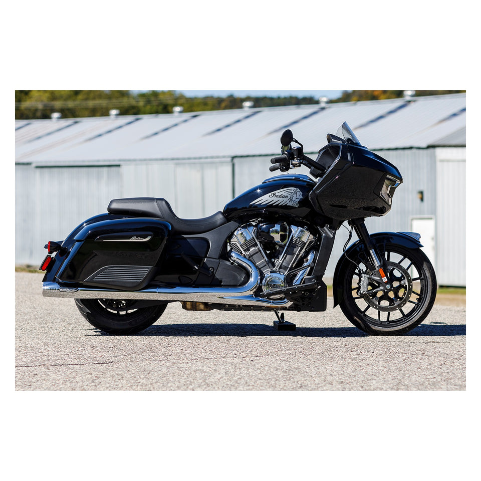 S&S CYCLE - 4" BROADHEAD SLIP-ON MUFFLERS - FISHTAIL - CHROME