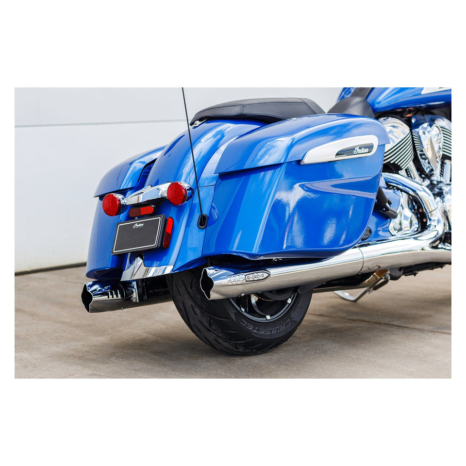 S&S CYCLE - 4" BROADHEAD SLIP-ON MUFFLERS - FISHTAIL - CHROME