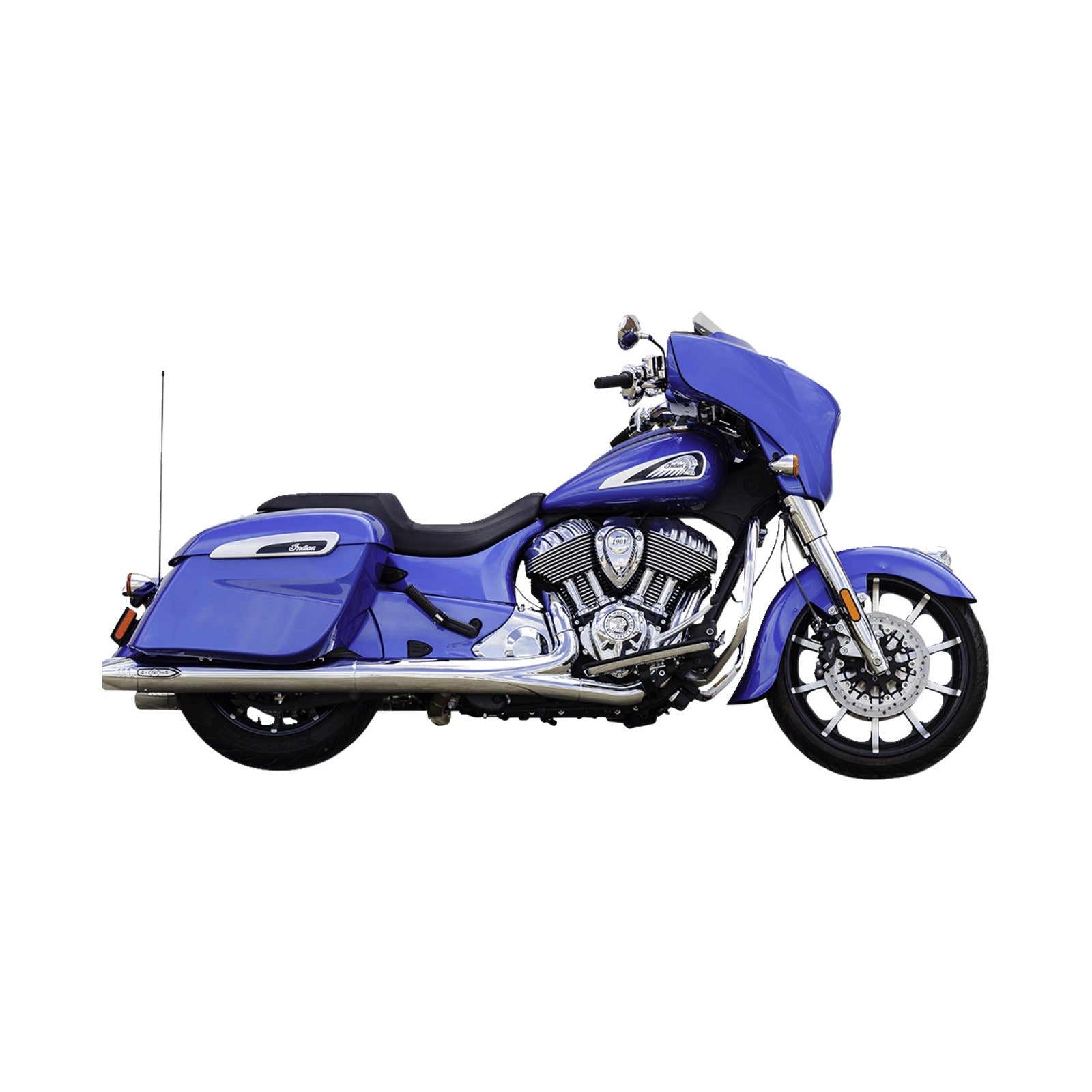 S&S CYCLE - 4" BROADHEAD SLIP-ON MUFFLERS - FISHTAIL - CHROME