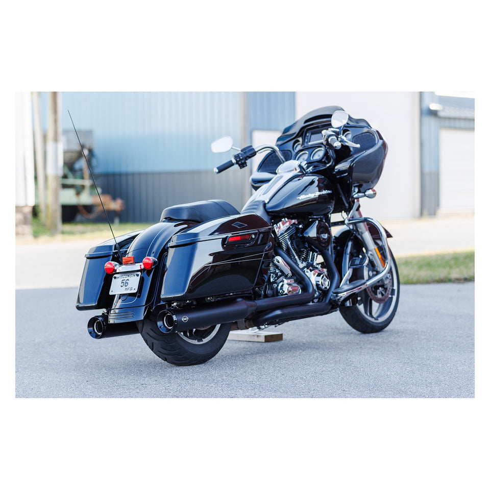 S&S CYCLE - 4-1/2" GNX SLIP-ON MUFFLERS - GUARDIAN BLACK