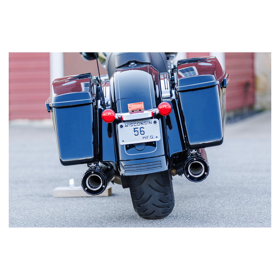 S&S CYCLE - 4-1/2" GNX SLIP-ON MUFFLERS - GUARDIAN BLACK