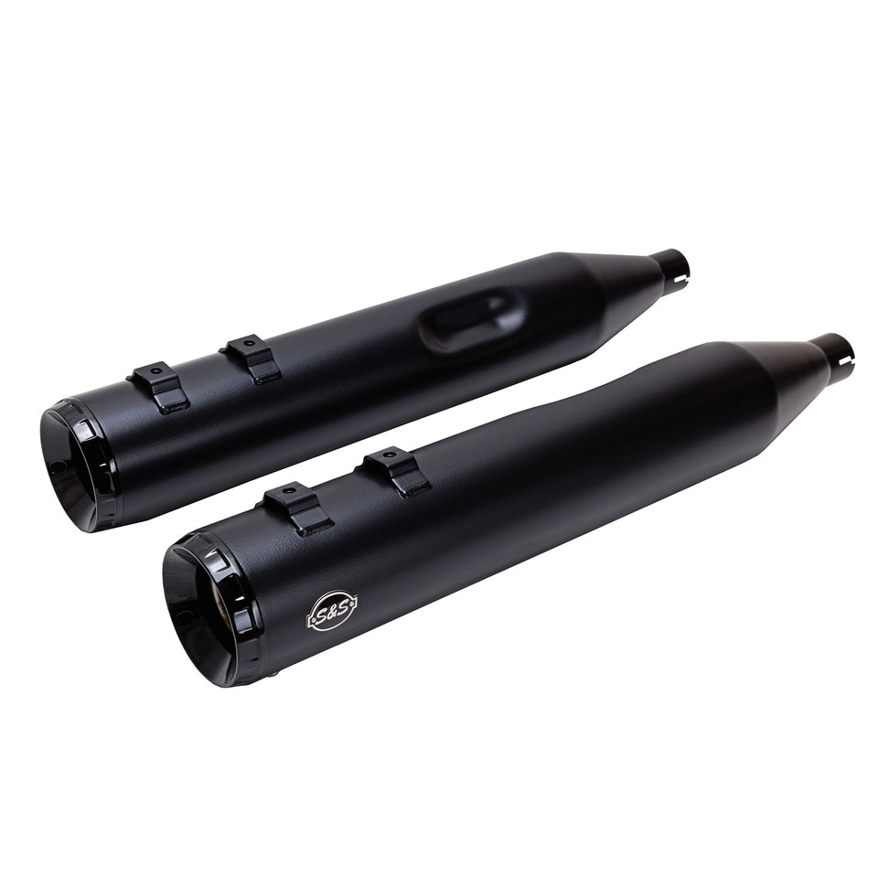 S&S CYCLE - 4-1/2" GNX SLIP-ON MUFFLERS - GUARDIAN BLACK