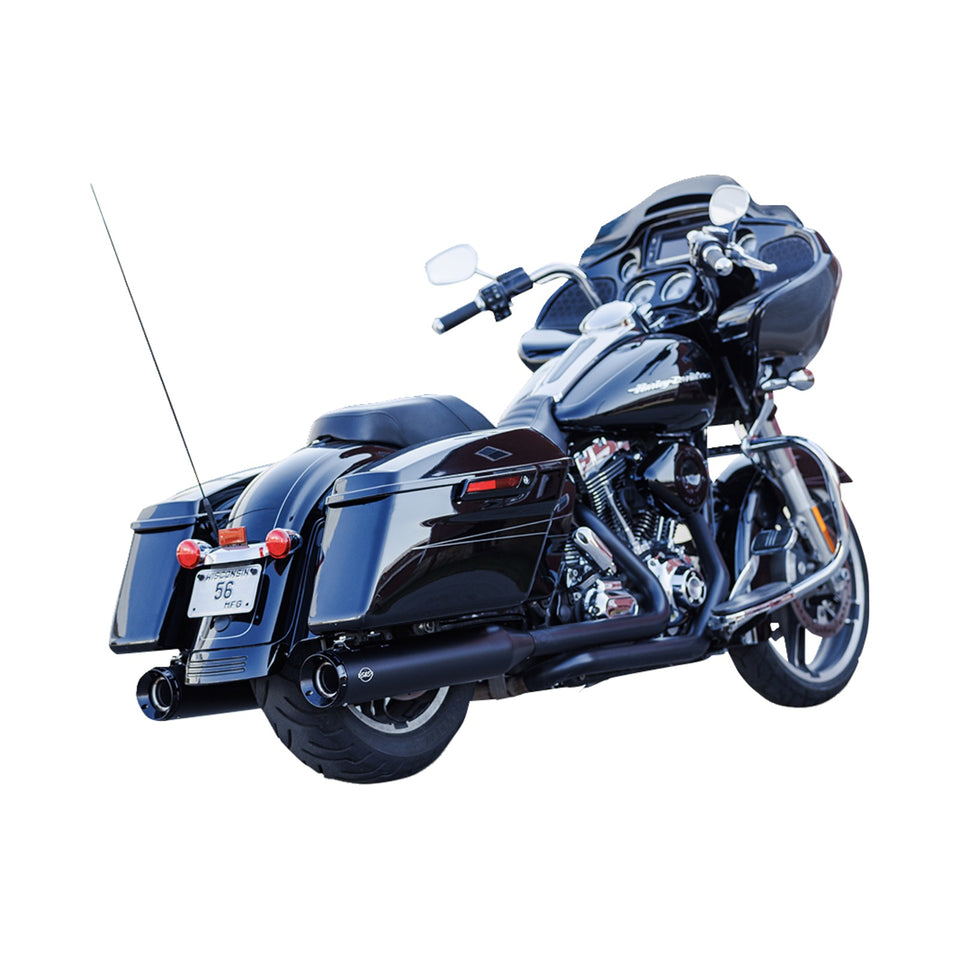 S&S CYCLE - 4-1/2" GNX SLIP-ON MUFFLERS - GUARDIAN BLACK