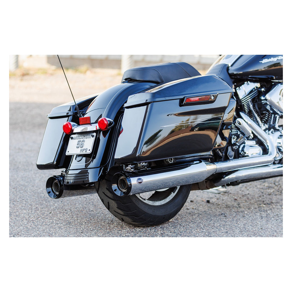 S&S CYCLE - 4-1/2" GNX SLIP-ON MUFFLERS - CHROME