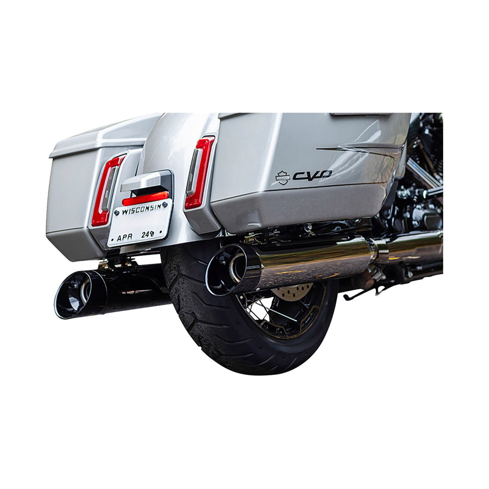 S&S CYCLE - 4-1/2" MK45 PERFORMANCE SLIP-ON MUFFLERS - LAVA CHROME - 50-STATE
