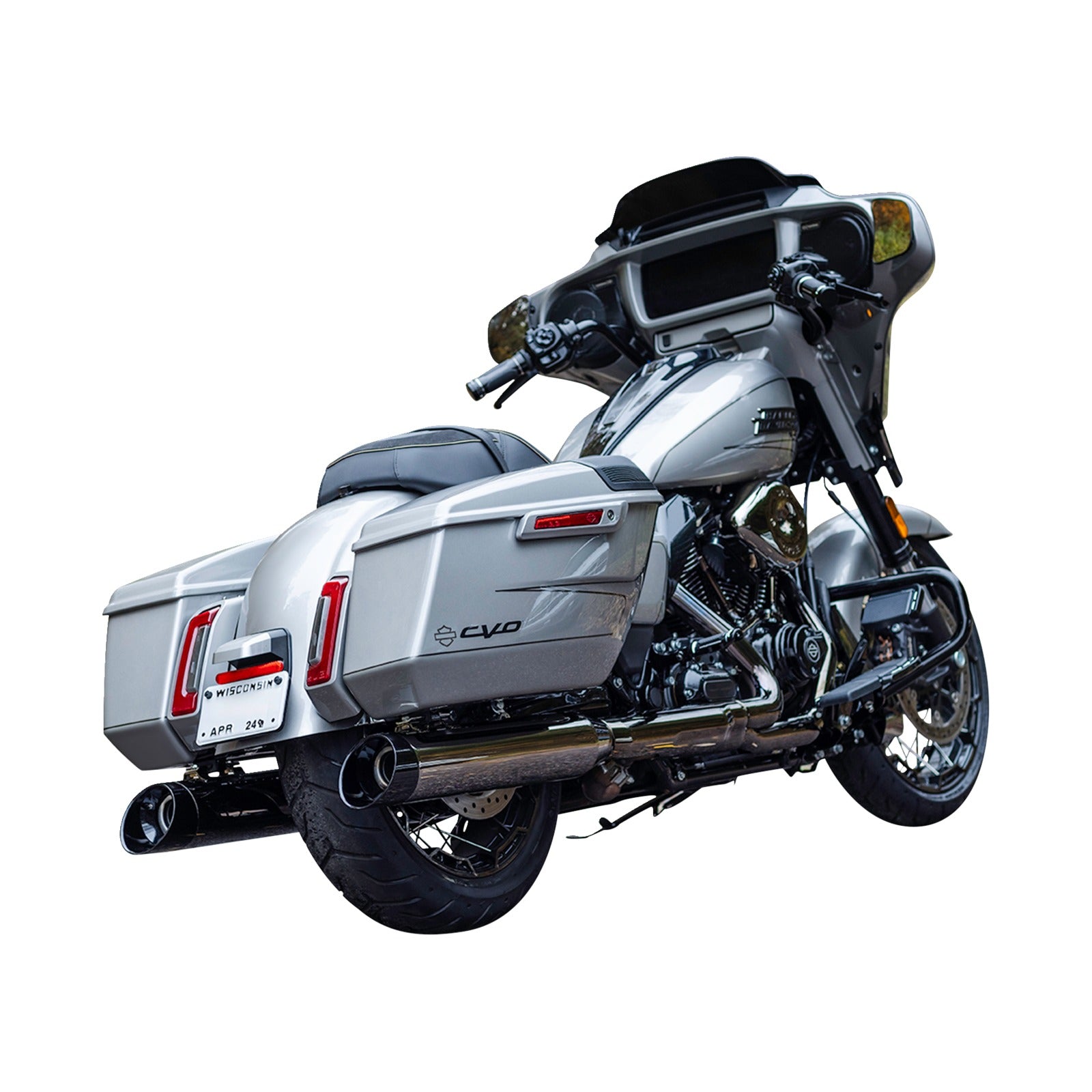 S&S CYCLE - 4-1/2" MK45 PERFORMANCE SLIP-ON MUFFLERS - LAVA CHROME - 50-STATE