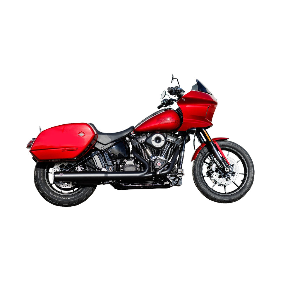 S&S CYCLE - GRAND NATIONAL SLIP-ON MUFFLER - 50 STATE - 4" BLACK - M8 SOFTAIL