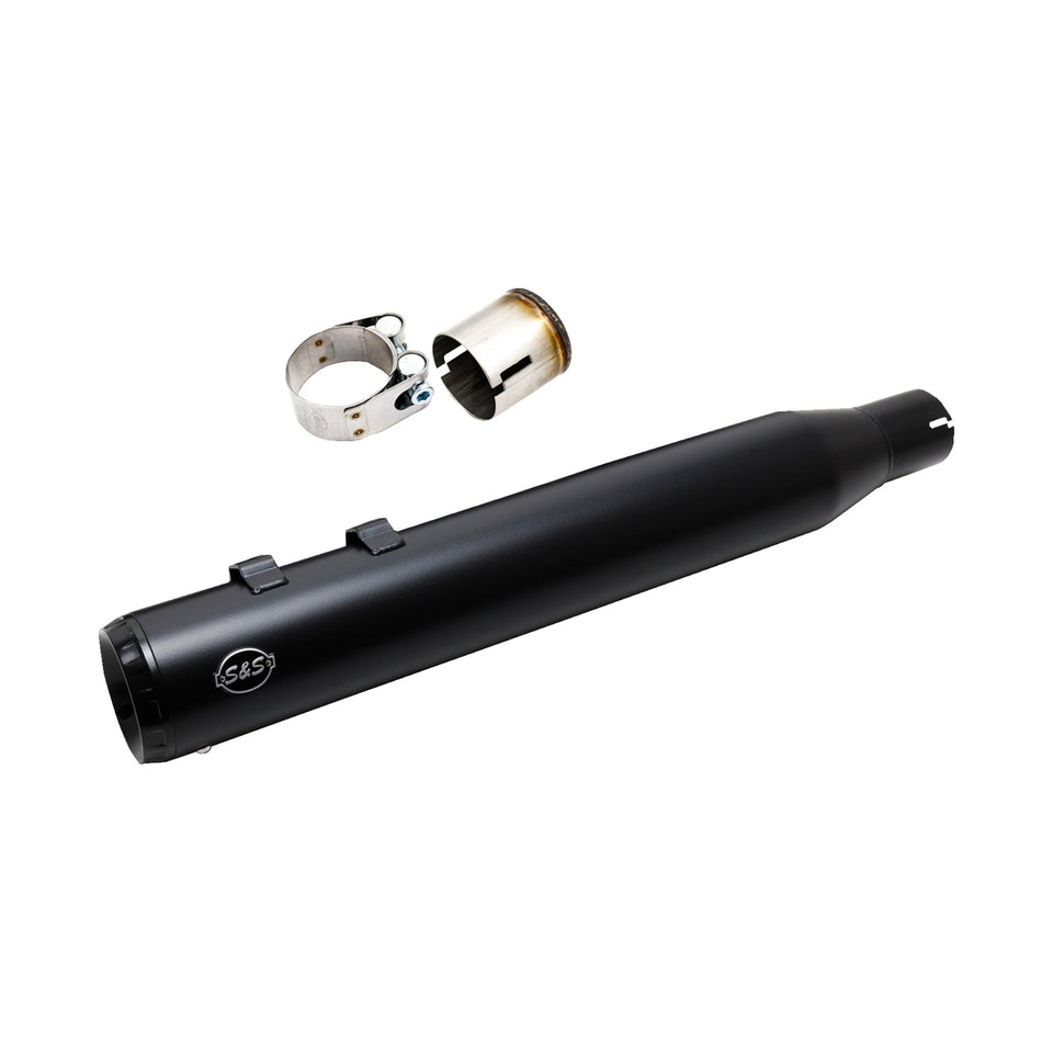 S&S CYCLE - 2-INTO-1 SWINDLER EXHAUST CONVERSION KIT - 4" - BLACK - M8 TOURING